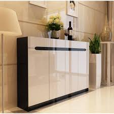 Avoid entryway clutter with open storage boxes for shoes and racks for hats and jackets. Modern Shoe Cabinet Entryway Off 54