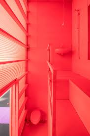 Dutch Studio Mvrdv Has Built A Colourful Futuristic Hotel Made Up Of Nine Rooms That Can Be Move Hotel Architecture Interior Architecture Design Dutch Design