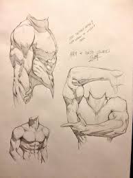 How to draw a human torso. Male Arm And Torso Studies By Defiantartistry Anatomy Art Art Sketches Figure Drawing