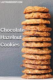 Crispy Chewy Chocolate Hazelnut Cookies Last Ingredient Recipe Hazelnut Recipes Hazelnut Cookies Dessert Recipes Easy