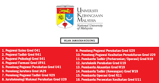 Check spelling or type a new query. Permohonan Jawatan Kosong Di Universiti Kebangsaan Malaysia Ukm Kelayakan Pmr Spm Diploma Ijazah