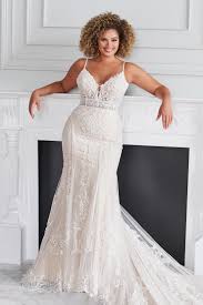 Bling strapless formal mermaid lace wedding dress delivery in about 28 days. Plus Size Wedding Dresses Martin Thornburg