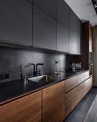 Explore 20 of the best ideas for modern kitchen décor to freshen up your space. Documenting Inspiration Black Design Inspiration Interiordesign Decorating Blac Minimalist Kitchen Design Modern Kitchen Interiors Kitchen Cabinet Design