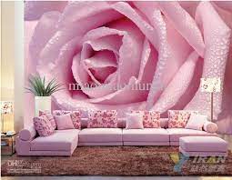 Wholesale Background Wall Buy Large Murals Wallpaper Bedroom Sitting Room Sofa Background Wall Pink Romantic Roses Mural 92 39 Dh Decoracao Cores Casas