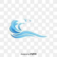 Blue River Spray Vector Waves Logo Guns Illustration