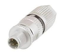 M12 4 Pin D-Code Male Shielded Field Termination Connector