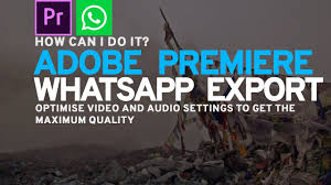 Menghasilkan video dan dvd kualitas tinggi dengan banyak pilihan pengeditan gratis terbaru unduh sekarang. Premiere Pro Whatsapp Video Export Demystified Custom Thumbnails For Whatsapp Videos Youtube