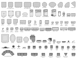 Furniture Vector Stencils Library Design Elements