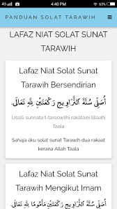 Panduan solat terawih dan witir dirumah masa pkp 2020. Panduan Solat Tarawih Lengkap Fur Android Apk Herunterladen