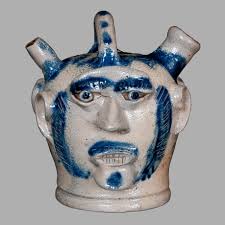 Edgefield, South Carolina face jug sold for $144,000 in our Spring 2023  auction, the World Auction Record for an American Face Jug. Also pictured  are a few other great ones we've handled