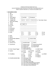 Surat pengisian formulir dan contoh surat pernyataan. Formulir Pendaftaran Kjp Plus 2020 Pdf Pdf