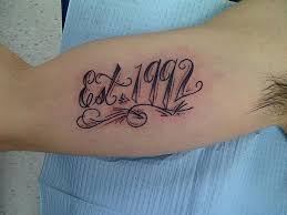 Yes, for all the pizza lovers it's a great opportunity to get it get your memorable date or any other number etched in romans on your arm or neck region, it will make for a. 40 Est Tattoos For Men Improb