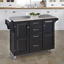 Ratings, based on 54 reviews. Home Styles Stainless Steel Kitchen Island Cart In Black 9100 1042