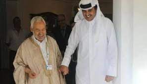 وتحدث الغنوشي عن مشاريع تتعلق بسياسة تونس الخارجية، مع أطراف شريكة في الإيديولوجيا، وفق الاتهامات، والأخطر من ذلك، بحسب أوساط سياسية تونسية، هو أن تحركات الرجل تحشر تونس في لعبة المحاور الإقليمية. Ø§Ù„ØºÙ†ÙˆØ´ÙŠ ÙÙŠ Ù‚Ø·Ø± Ù…Ù‡Ù…Ø© Ù„ØªØ«Ø¨ÙŠØª Ø¥Ø±Ù‡Ø§Ø¨ Ø§Ù„Ø¥Ø®ÙˆØ§Ù† ÙÙŠ ØªÙˆÙ†Ø³
