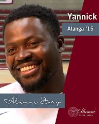 Basketball has been a safe haven for @SantaClaraHoops star Yannick Atanga  '15 for years, and now he's using it to make change and help kids pursue  their dreams, both