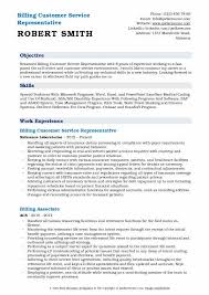 The calls include taking payments over the phone, discus. Billing Customer Service Representative Resume Samples Qwikresume