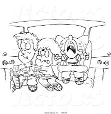 Countries and states or provinces. Vector Of A Cartoon Cartoon Black And White Outline Design Of Siblings Fighting In A Car On A Road Trip Coloring Page Outline By Toonaday 14870