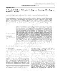 Ep,m5 emergency lighting editable form. Pdf A Practical Guide To Molecular Docking And Homology Modelling For Medicinal Chemists