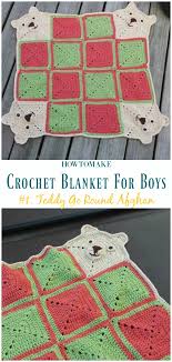 Afghan blanket decor floral flower free home home decor intermediate pattern red heart throw. Crochet Blanket Free Patterns For Boys