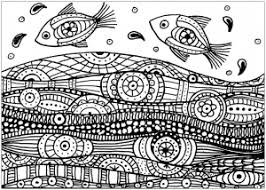 Outlined coral fishes horizontal coloring page tropical fish tropical fish coloring pages sharry me best of Fishes Coloring Pages For Adults
