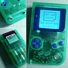 Light Blue Backlight Blue Glass Screen Lens Green Glow In The Dark Shell Blue Buttons 3 5mm Pro Sound Mod Deadpanrobot Gameboy Custom Consoles Nintendo