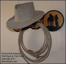 Molesworth Style Western Hat Rack Tack Wall Mounted Carved Painted Cody Jackson Wyoming Cowboy Horse Trendy Hat Hat Rack Hats