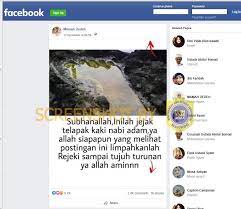 Pencarian antara menemukan foto tersebut adalah foto objek wisata tapak kaki tuan tapa yang berada di aceh selatan. Cek Fakta Benarkah Ada Jejak Telapak Kaki Raksasa Milik Nabi Adam