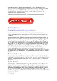Watch The Spongebob Movie Sponge On The Run Online Free 2020 Full Movie By Rbx Star Issuu