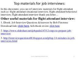 Pin On Flight Attendant Interview Questions