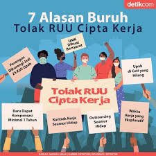 7 Alasan Buruh Tolak Omnibus Law Cipta Kerja Di 2020 Infografis Pengetahuan Kepemimpinan