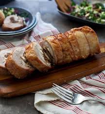 Prosciutto Fig And Goat Cheese Roast Pork Loin Kroger Recipe Pork Roast Pork Loin Pork Loin Recipes