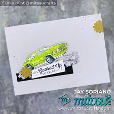 If you need a simple diy card, a distinguished masculine sympathy card, or want to learn an easy card making technique this video tutorial packs it all! Geared Up Garage Mirrored Car Mitosu Crafts