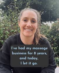 Most people wait until they're burnt out, they hit breaking point or until  'the time is right' (disclaimer: this never happens and they never change).  I didn't want that. I loved massage,