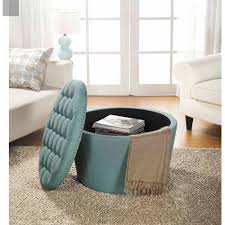 From a collection of 30+ simple, rustically attractive, woven water hyacinth rush grass furnishings, including coffee tables, end tables, room dividers, foot stools, ottomans. Better Homes And Gardens Round Tufted Storage Ottoman With Nailheads Gray Walmart Com Walmart Com