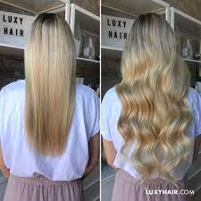 Seamless Clip In Hair Extensions Blonde Balayage Color T1860 S 180 Grams Amazing Curly Hair Blonde Balayage Hair Transformations