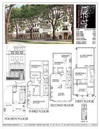 3 1 2 Story Townhouse Plan D4176 U11 Row House Design Row House Townhouse Designs