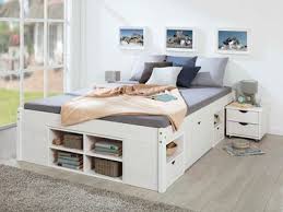 Mit dabei ist ein in der härte verstellbarer lattenrost sowie eine matratze. Bett 120x200 Weiss Mit Schubladen