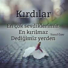 Kirdilar En Cok Sevdiklerimiz En Kirilmaz Dedigimiz Yerden Yusuf Ozer Kaynak Instagram Yusuf Ozer Sozler Anlamli Life Quotes Quotations Words