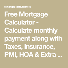 Maybe you would like to learn more about one of these? Free Mortgage Calculator Calculate Monthly Payment Along With Taxes Insurance Pm Free Mortgage Calculator Mortgage Amortization Mortgage Payment Calculator