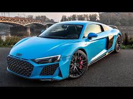 Most Beautiful R8 Ever 2020 Audi R8 V10 Performance 620hp Riviera Blue Black Optics Etc Youtube Audi Audi R8 Rims For Cars