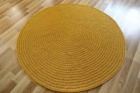 Beautiful round rug rug mandala rug bohemian decor. Mustard Yellow Rug Round Yellow Rug Crochet Carpet Round Etsy Yellow Rug Small Round Rugs Bathroom Rugs