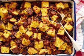 Pepper And Sausage Cornbread Dressing Recipe Nyt Cooking Recipes Dressing Recipes Cornbread