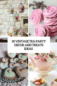 Disco party decorations, 70s party theme, disco theme parties. 30 Vintage Tea Party Decor And Treats Ideas Shelterness