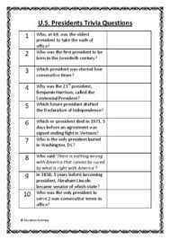 Washington was a union territory during the american civil war, washington state did not physically take part in the civil war, it was a what? Fastest Presidents In Order Quiz