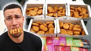 100 Mcdonald S Chicken Nugget Challenge 10 Minutes Youtube
