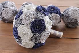 Check spelling or type a new query. Navy Blue Silver Grey Ivory Wedding Bouquet