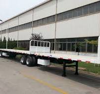 60ft B Double Interlink FlatBed Semi Trailer for Container And Tank Freight