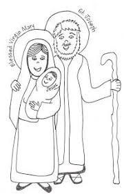Holy Family Coloring Page Family Coloring Pages Saint Coloring Family Coloring