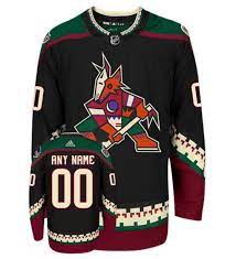 Arizona coyotes warmup jersey for throwback diamondbacks night. Arizona Coyotes Adidas Authentic Third Alternate Nhl Hockey Jersey