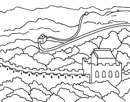 Mandarin, china's official language, is spoken by more people than. Great Wall Of China Coloring Page Coloringcrew Com